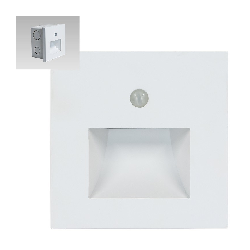 Emithor 70414 – LED-Treppenlicht mit Sensor SUNNY LED/1W/230V 4000K weiß