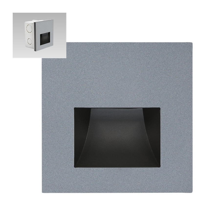 Emithor 70417 - LED Treppenleuchte SUNNY LED/1W/230V 4000K grau