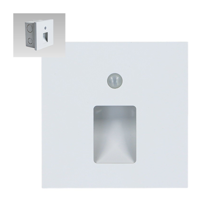 Emithor 70420 - LED Treppenleuchte mit Sensor VIX LED/1W/230V 4000K Weiß