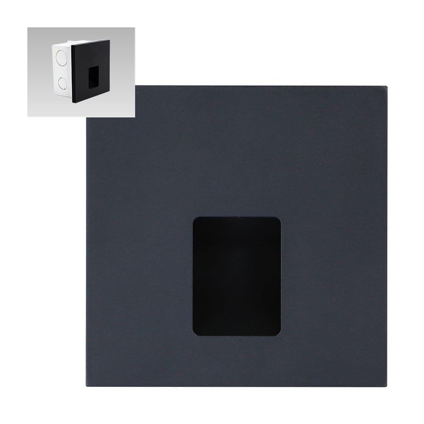 Emithor 70425 - LED-Treppenbeleuchtung VIX LED/1W/230V 4000K schwarz