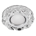 Emithor 71094 - LED Einbauleuchte CRYSTAL FIX 1xGU10/50W + LED/3W STRIPE