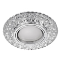 Emithor 71095 - LED Einbauleuchte ELEGANT GLASS FIX 1xGU10/50W + LED/3W STRIPE