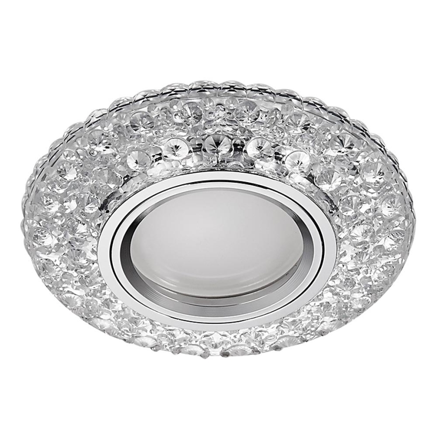 Emithor 71095 - LED Einbauleuchte ELEGANT GLASS FIX 1xGU10/50W + LED/3W STRIPE