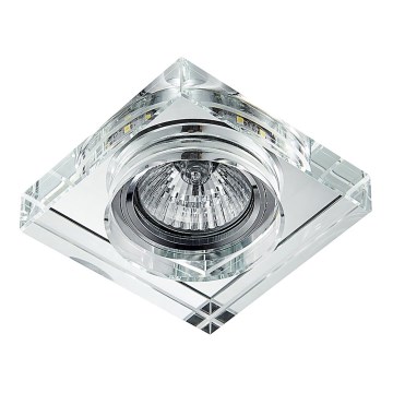 Emithor 71105 - LED Einbauleuchte ELEGANT DOUBLE LIGHT 1xGU10/50W + LED/3W STREIFEN