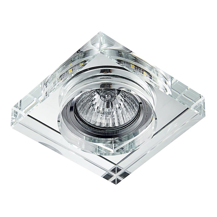 Emithor 71105 - LED Einbauleuchte ELEGANT DOUBLE LIGHT 1xGU10/50W + LED/3W STREIFEN
