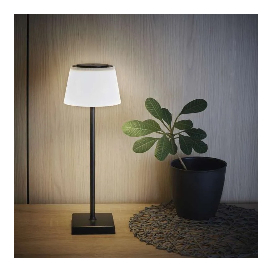 Dimmbare wiederaufladbare LED-Lampe KATIE LED/4W/10V 1800mAh IP44 CRI 90 schwarz