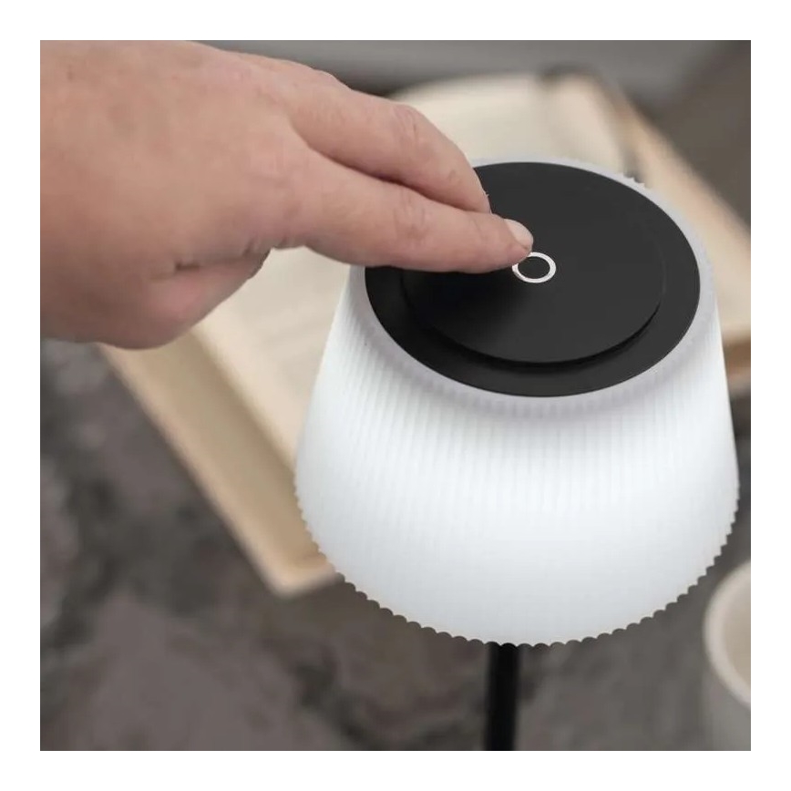 Dimmbare wiederaufladbare LED-Lampe KATIE LED/4W/10V 1800mAh IP44 CRI 90 schwarz