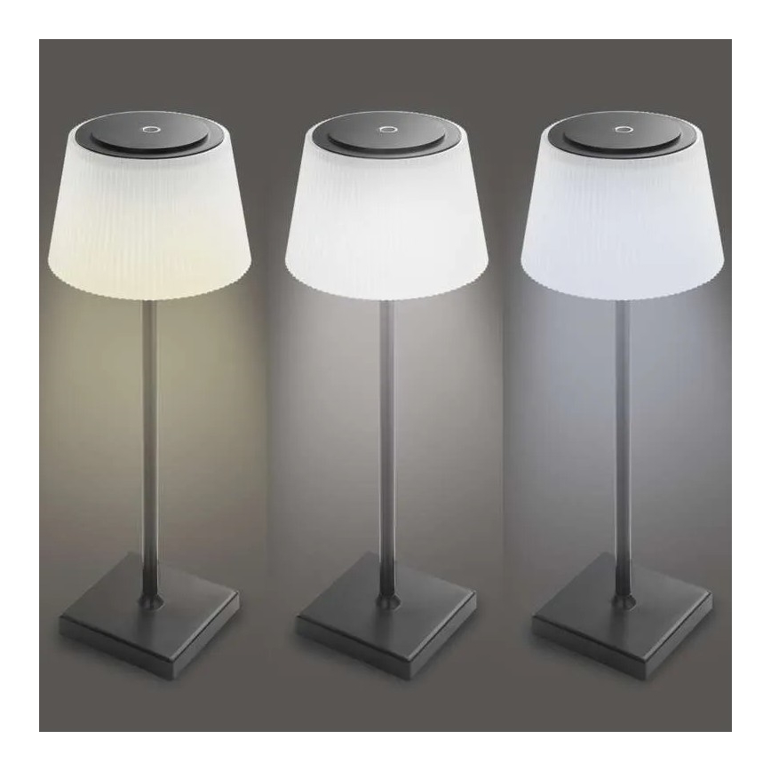 Dimmbare wiederaufladbare LED-Lampe KATIE LED/4W/10V 1800mAh IP44 CRI 90 schwarz