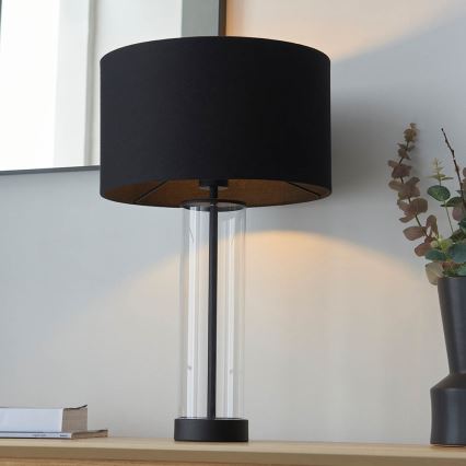 Endon 100440 - Dimmbare Tischlampe LESSINA 1xE27/10W/230V schwarz