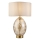 Endon 101150 - Dimmbare Tischleuchte ELIN 1xE27/10W/230V weiß/messing/rauchbeige