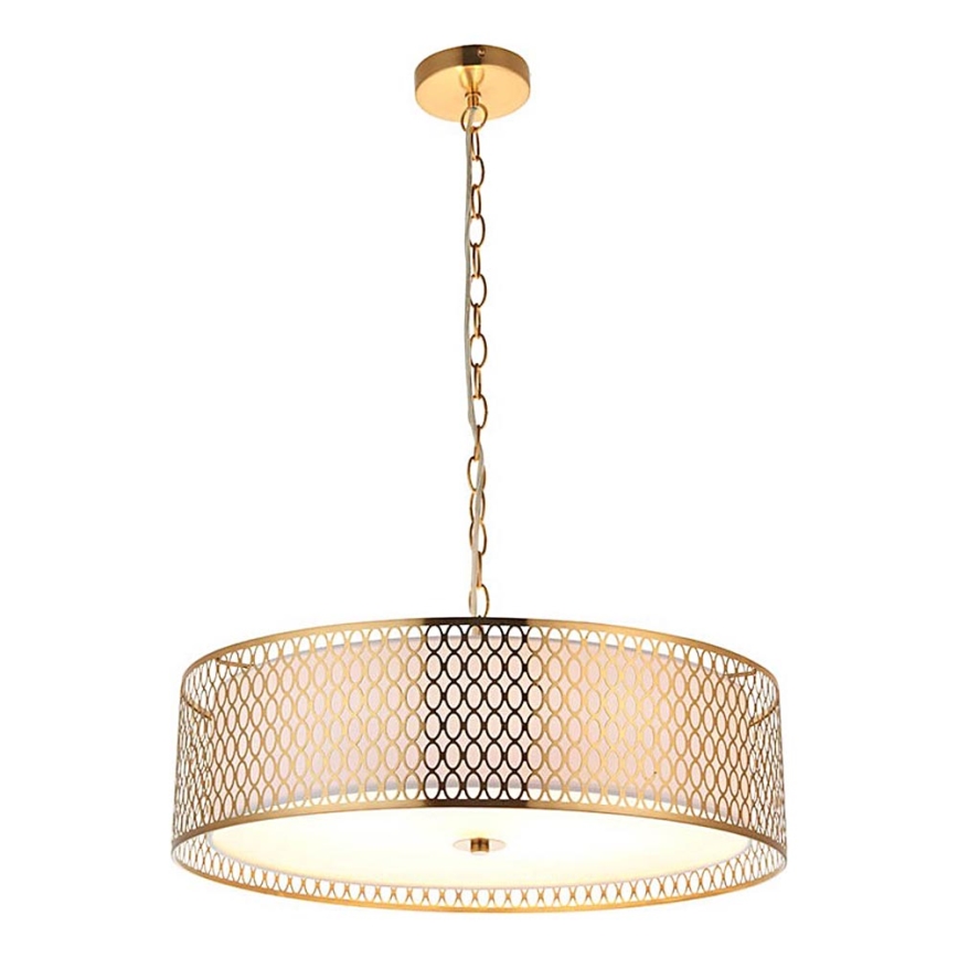 Endon 101569 - Kronleuchter an Kette CORDERO 3xE27/10W/230V goldfarben