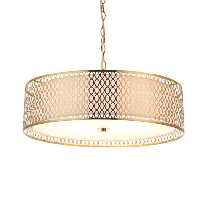 Endon 101569 - Kronleuchter an Kette CORDERO 3xE27/10W/230V goldfarben