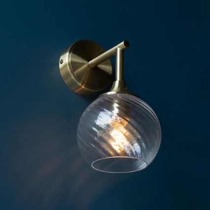 Endon 103173 - Wandleuchte ALLEGRA 1xE14/7W/230V Messing/klar