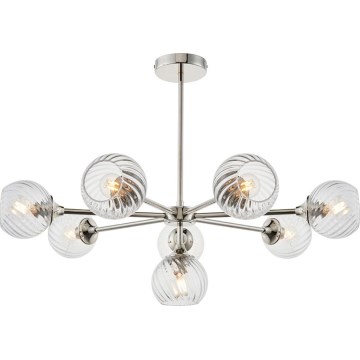 Endon 104051 - ALLEGRA Deckenleuchte mit Stange 8xE14/7W/230V polierter Chrom