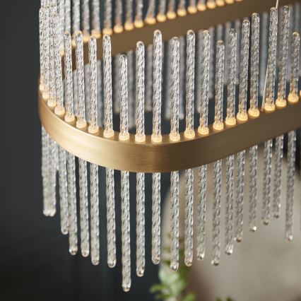 Endon 104082 - LED-dimmbare Seilpendelleuchte ADRIEL LED/47W/230V 3000K gold/klar