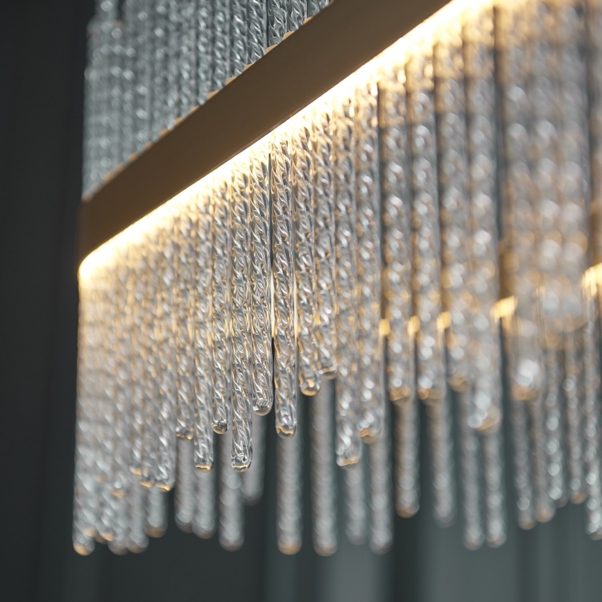 Endon 104082 - LED-dimmbare Seilpendelleuchte ADRIEL LED/47W/230V 3000K gold/klar