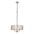 Endon 104466 - Kronleuchter an Kette CLIFTON 3xE14/6W/230V glänzendes Chrom/klar d 38,5 cm