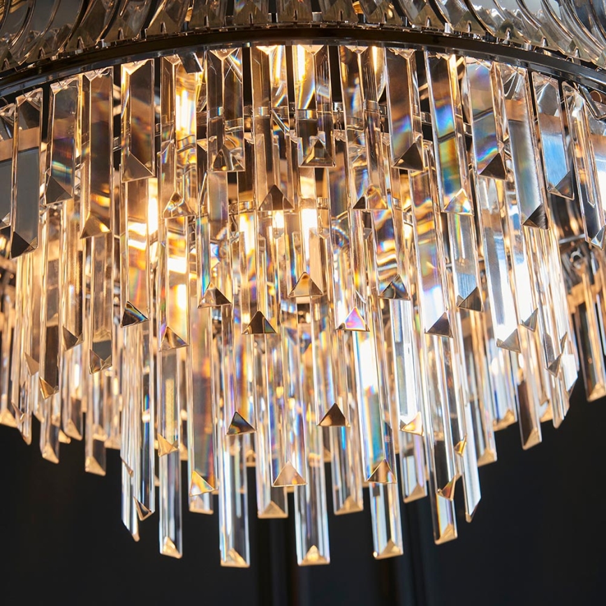 Endon 104530 - Ketten-Kronleuchter 9xE14/6W/230V glänzender Chrom