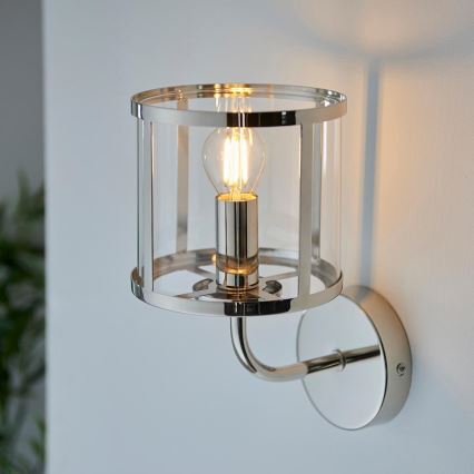 Endon 106003 - Wandleuchte HOPTON 1xE14/7W/230V, glänzender Chrom