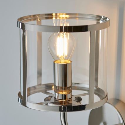 Endon 106003 - Wandleuchte HOPTON 1xE14/7W/230V, glänzender Chrom