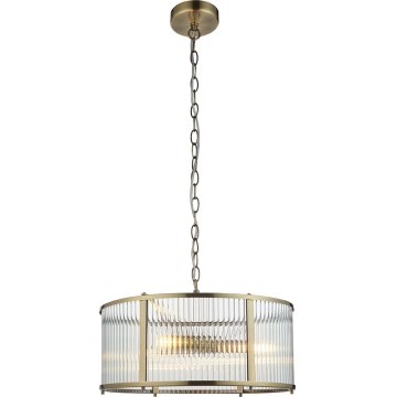 Endon 106282 - RIDGETON Kronleuchter mit Kette 3xE14/6W/230V Messing