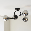 Endon 106662 - Anbauleuchte ONTARIO 4xE14/7W/230V schwarz/rauchig