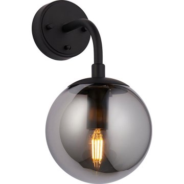Endon 106664 - Wandleuchte ONTARIO 1xE14/7W/230V schwarz/rauchig