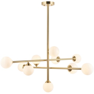 Endon 106754 - Pendelleuchte OTIS an Stange 10xG9/5W/230V goldfarben
