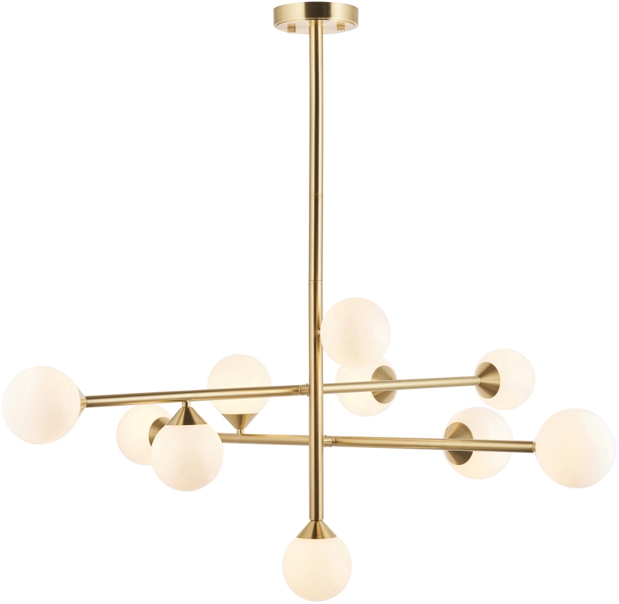 Endon 106754 - Pendelleuchte OTIS an Stange 10xG9/5W/230V goldfarben