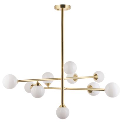 Endon 106754 - Pendelleuchte OTIS an Stange 10xG9/5W/230V goldfarben