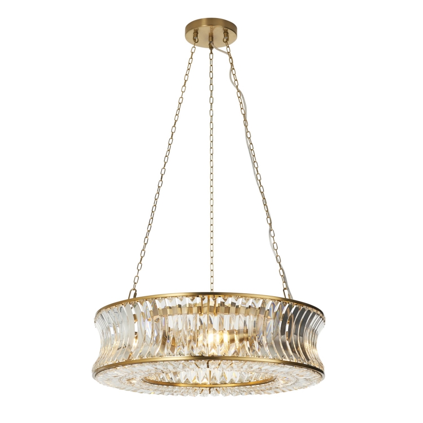 Endon 106811 - Kronleuchter mit Kette 6xE14/6W/230V, goldfarben