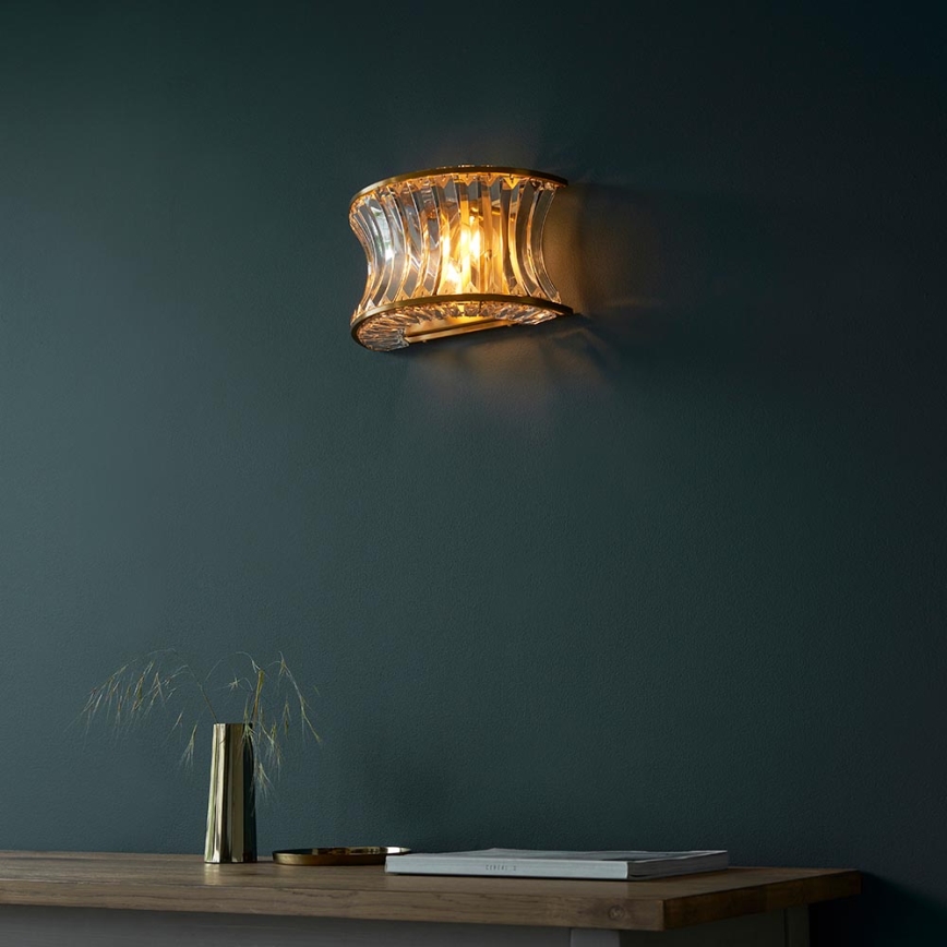 Endon 106812 - Wandleuchte 2xE14/7W/230V goldfarben