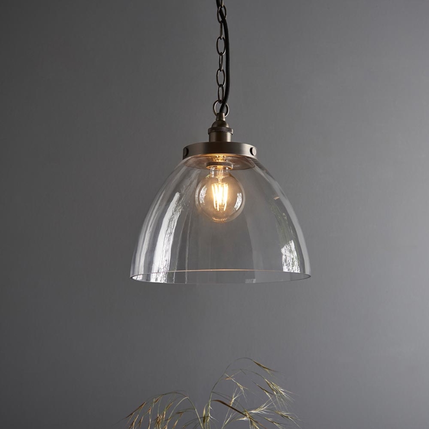 Endon 106896 - Kronleuchter an Kette HANSEN 1xE27/10W/230V mattchrom