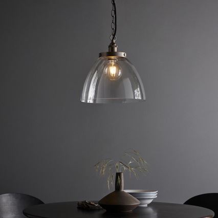 Endon 106896 - Kronleuchter an Kette HANSEN 1xE27/10W/230V mattchrom