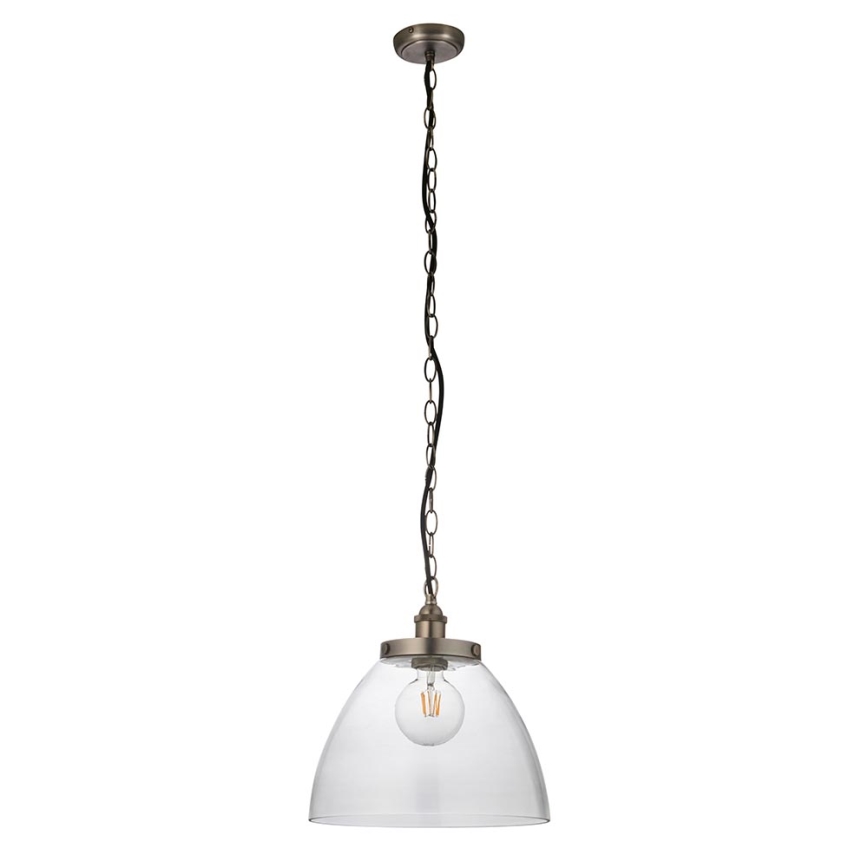 Endon 106896 - Kronleuchter an Kette HANSEN 1xE27/10W/230V mattchrom