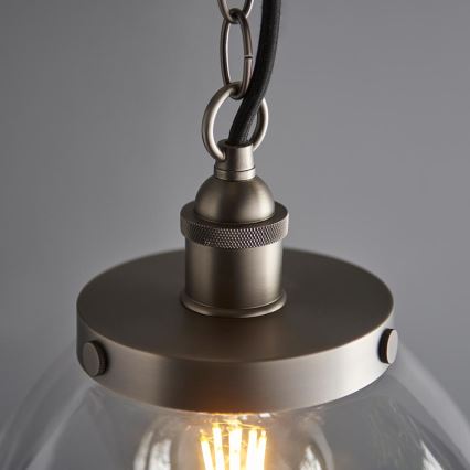 Endon 106896 - Kronleuchter an Kette HANSEN 1xE27/10W/230V mattchrom