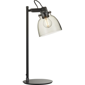 Endon 107012 - Tischlampe URBAN 1xE27/10W/230V schwarz/rauchschwarz