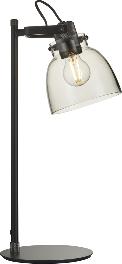 Endon 107012 - Tischlampe URBAN 1xE27/10W/230V schwarz/rauchschwarz