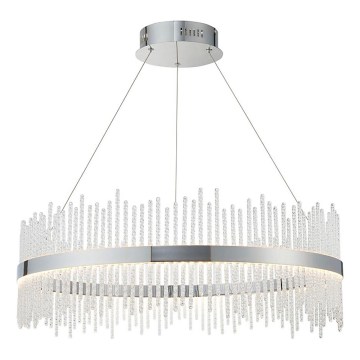 Endon 107108 - LED-Pendelleuchte mit Seilaufhängung, LED/56W/230V, 3000K, glänzender Chrom