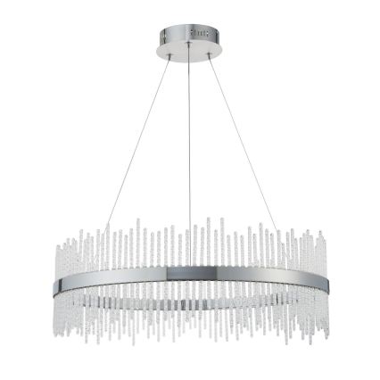 Endon 107108 - LED-Pendelleuchte mit Seilaufhängung, LED/56W/230V, 3000K, glänzender Chrom