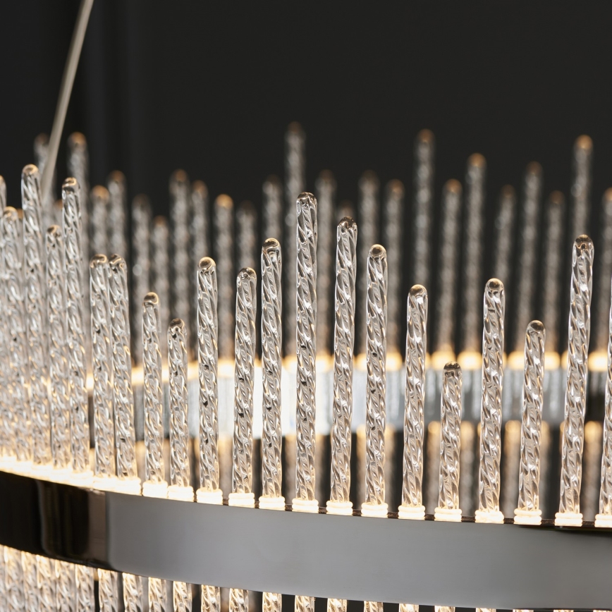 Endon 107108 - LED-Pendelleuchte mit Seilaufhängung, LED/56W/230V, 3000K, glänzender Chrom