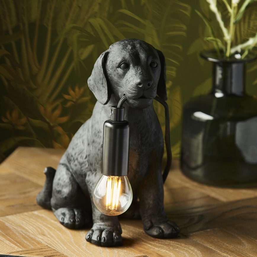 Endon 107365 - Tischleuchte PUPPY 1xE14/7W/230V schwarz