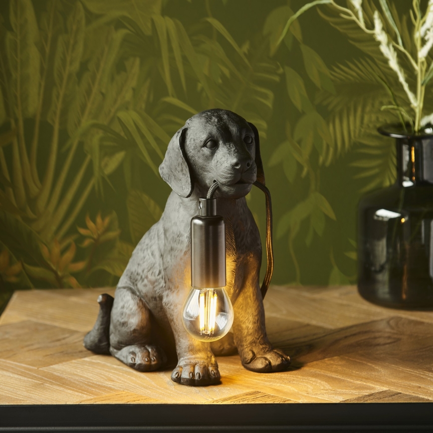 Endon 107365 - Tischleuchte PUPPY 1xE14/7W/230V schwarz