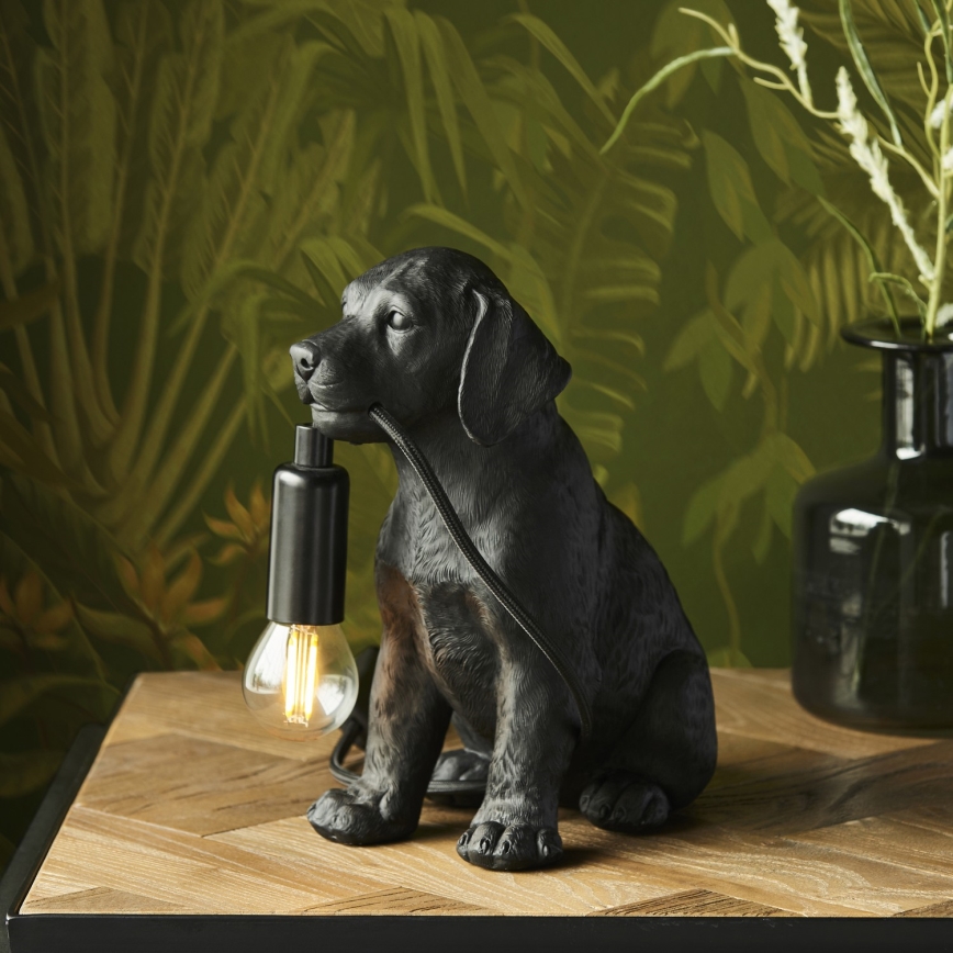 Endon 107365 - Tischleuchte PUPPY 1xE14/7W/230V schwarz