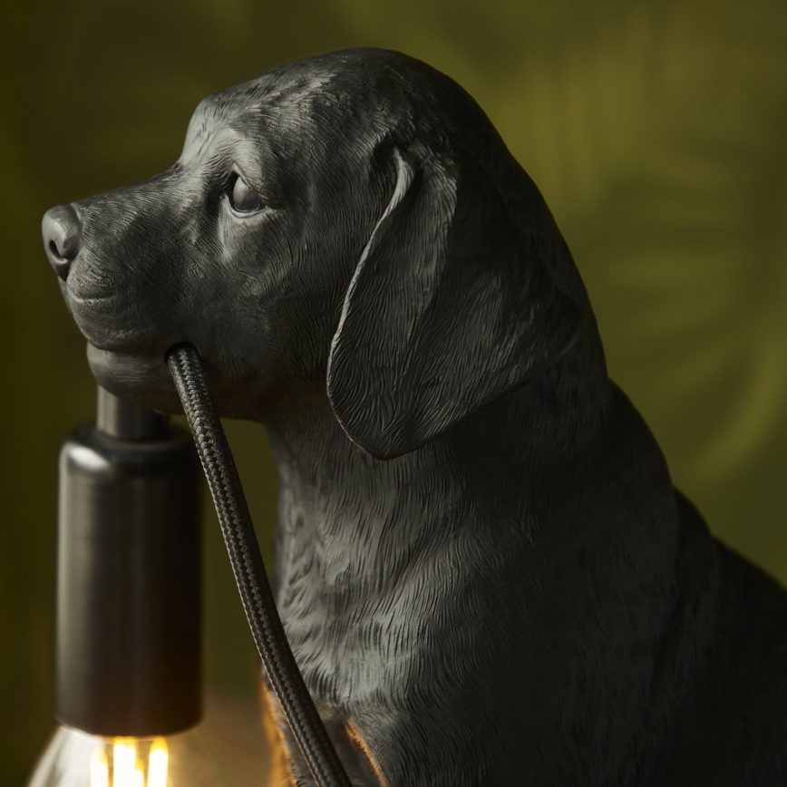 Endon 107365 - Tischleuchte PUPPY 1xE14/7W/230V schwarz
