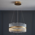 Endon 107671 - Dimmbarer LED-Kronleuchter ADRIEL LED/41W/230V 3000K d 51 cm golden/klar