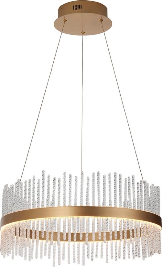 Endon 107671 - Dimmbarer LED-Kronleuchter ADRIEL LED/41W/230V 3000K d 51 cm golden/klar