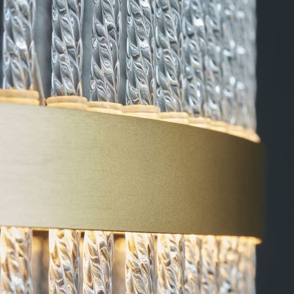 Endon 107671 - Dimmbarer LED-Kronleuchter ADRIEL LED/41W/230V 3000K d 51 cm golden/klar