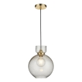Endon 107948 - Pendelleuchte mit Kabelaufhängung, 1x E27/10W/230V, gold/rauchgrau