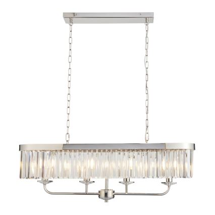 Endon 109058 - Kronleuchter an Kette 4xE14/6W/230V glänzender Chrom